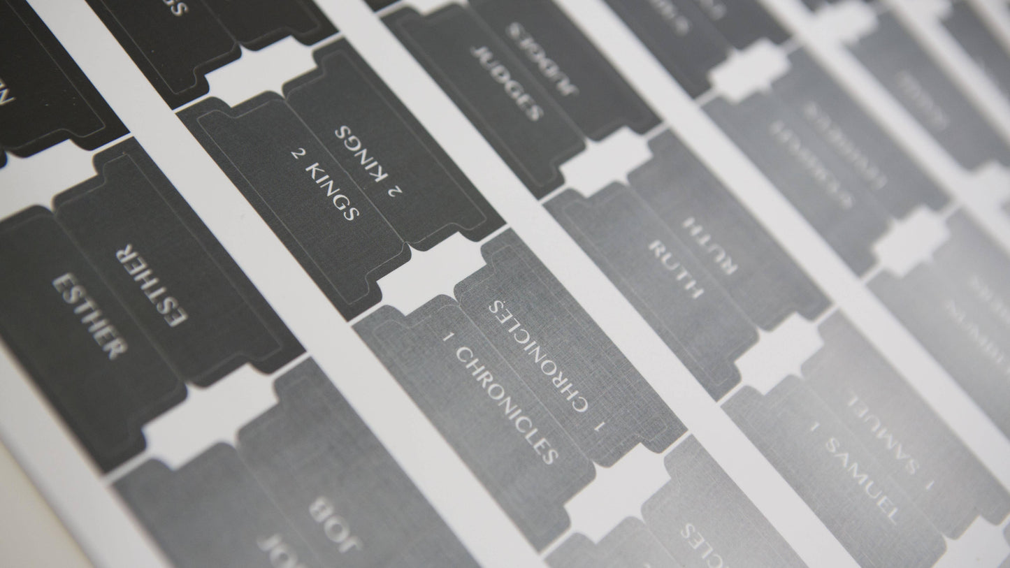 Chosen & Cherished - Bible Tabs | Bible Index Tabs for Men
