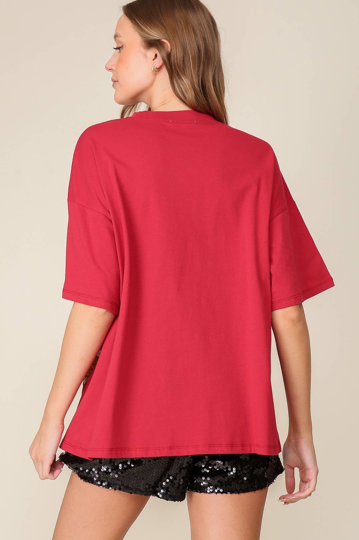 42POPS - Game day Sequins football Top