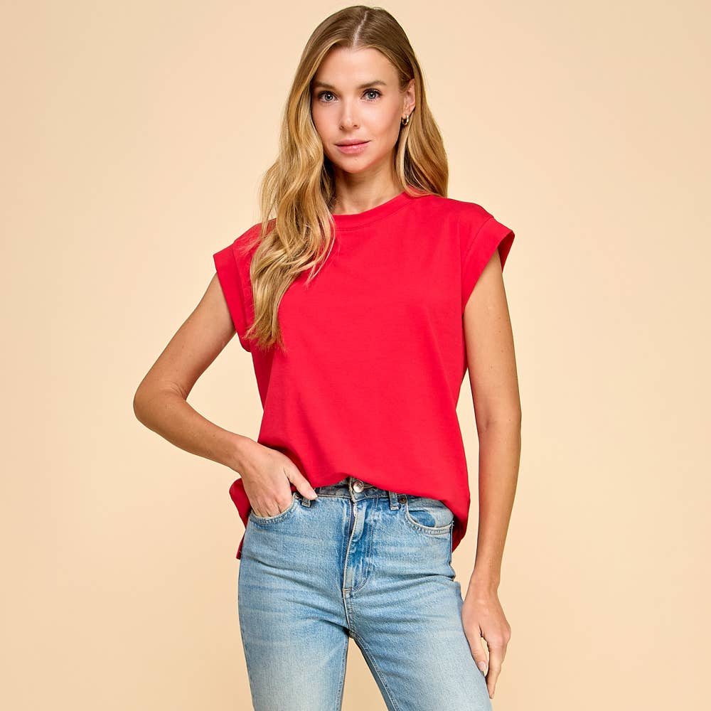 Les Amis - Short Sleeve Solid Top