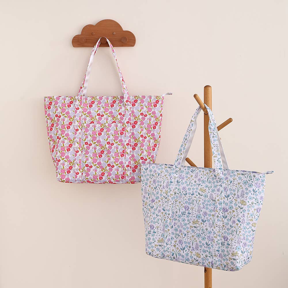 Southern My Sass - Floral Tote Bag Diaper Bag Carry All Tote