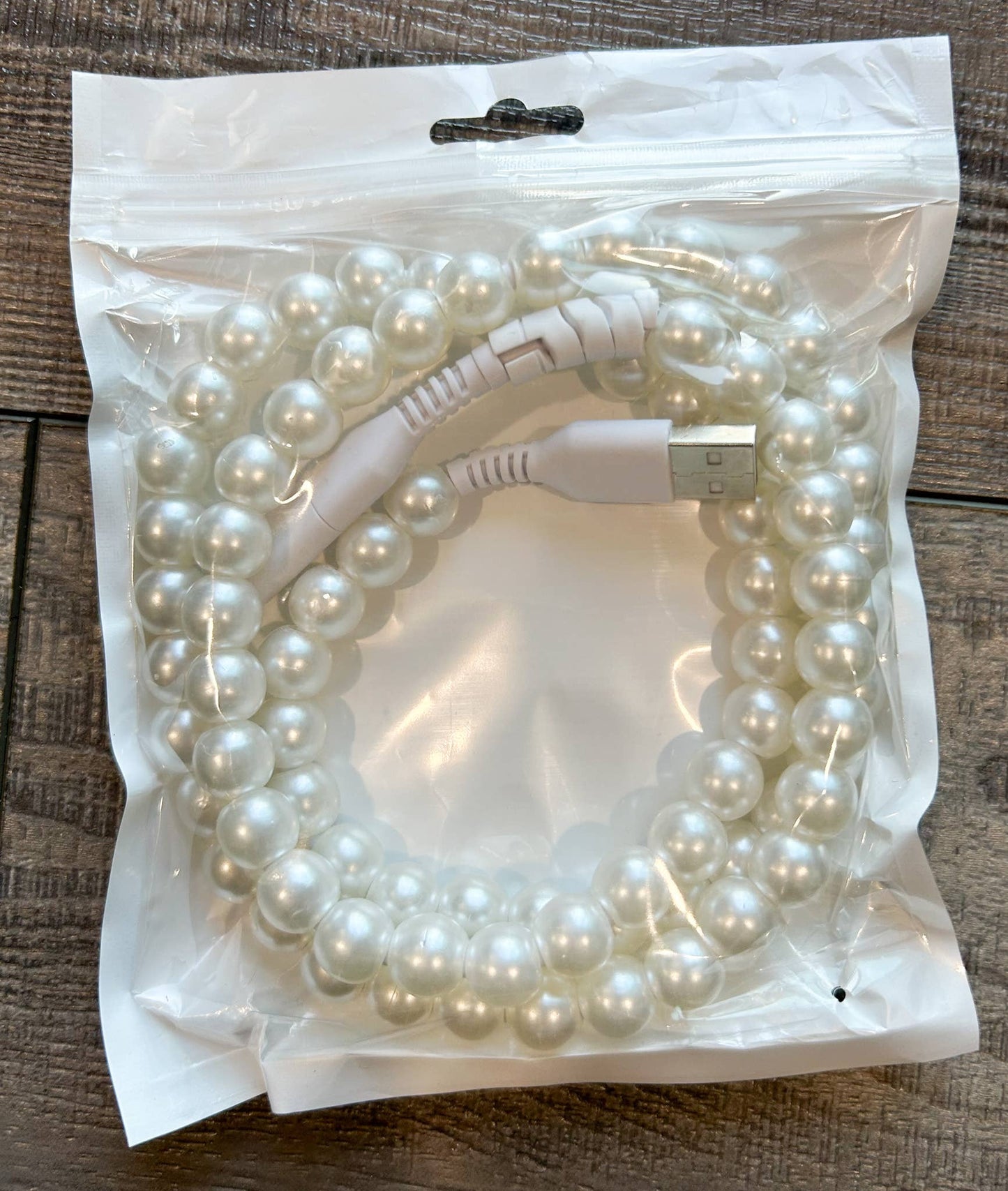 Beaded Phone Charger with Lightning & USB-C Cable