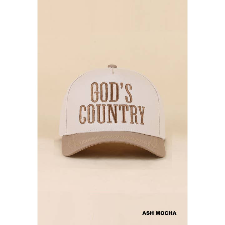 God's Country Monogrammed Cap