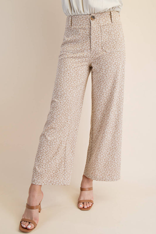 Colette Cropped Wide-Leg Pants