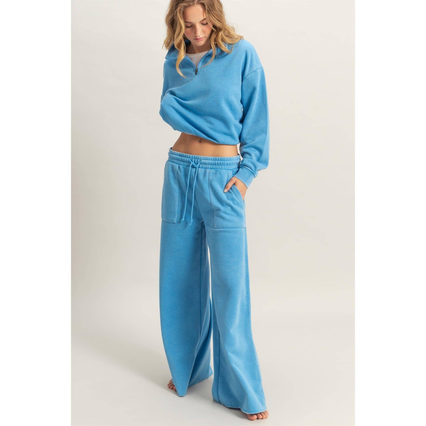 Karly High Rise Wide Leg Drawstring Pants