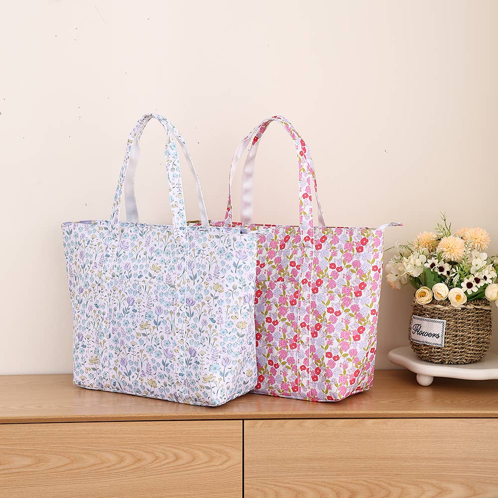 Southern My Sass - Floral Tote Bag Diaper Bag Carry All Tote