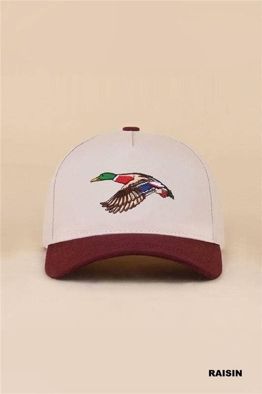 42POPS -  Mallard Two Tone Cotton Hat Zenana Consgt.