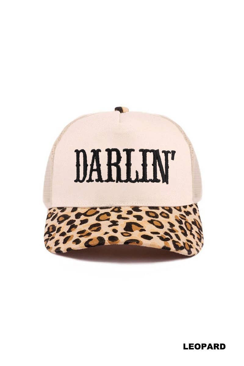 42POPS - Darlin Two Tone Mesh Snapback Hat  Zenana Consgt.