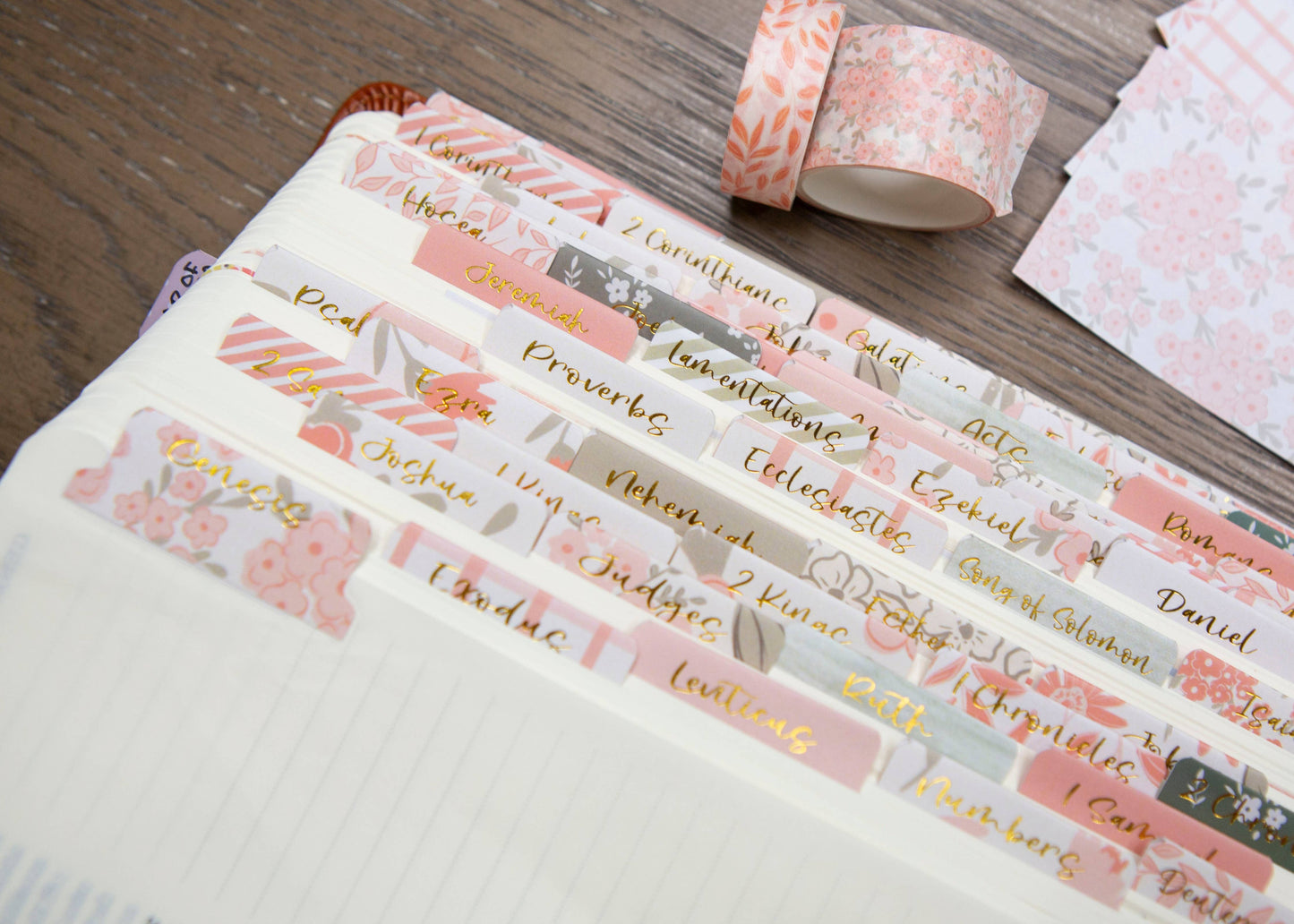 Chosen & Cherished - Pretty Peach Bible Book Tabs