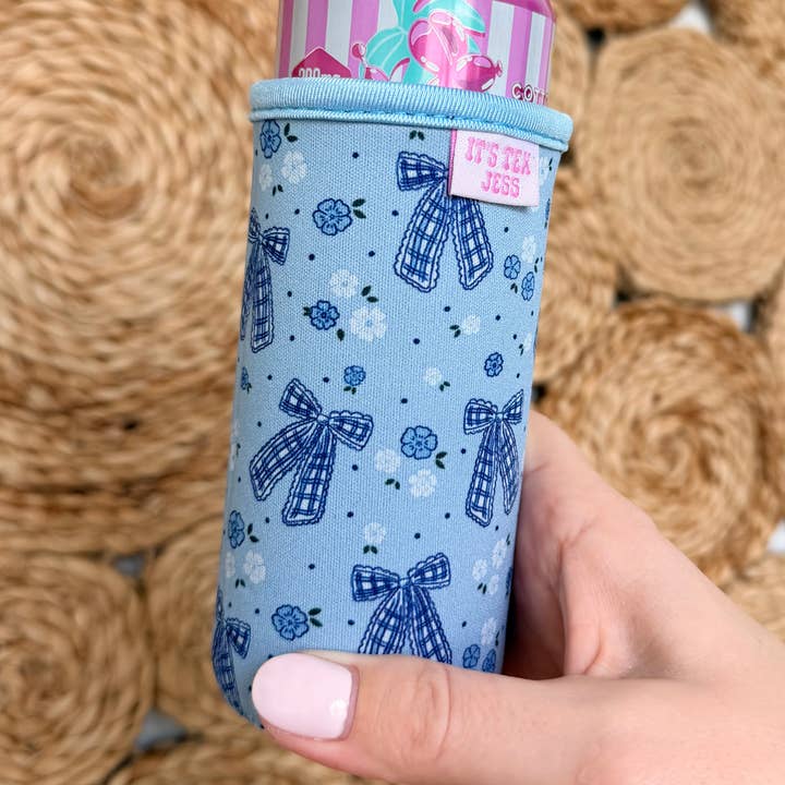 It's Tex Jess - Slim Can Sleeve-Green Floral