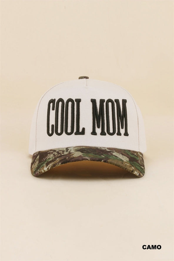 Cool Mom Two Tone Monogrammed Cap