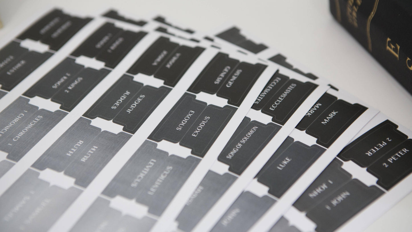 Chosen & Cherished - Bible Tabs | Bible Index Tabs for Men