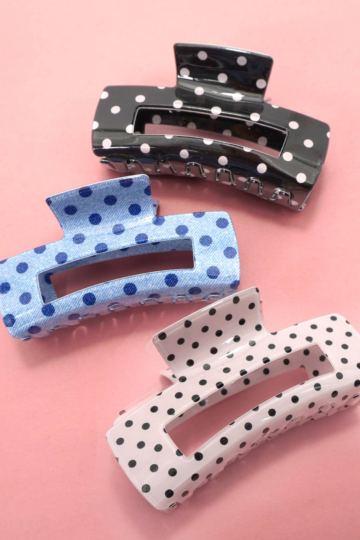 JOSSLYN by wall to wall - POLKA DOT HAIR CLAW CLIP | 40H1085