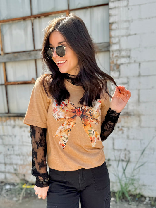 Fall Bow Tee