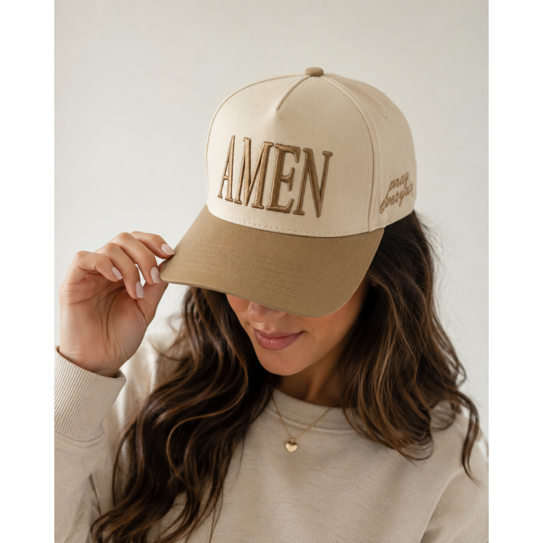 Amen Monogrammed Cap - Faith over Fear