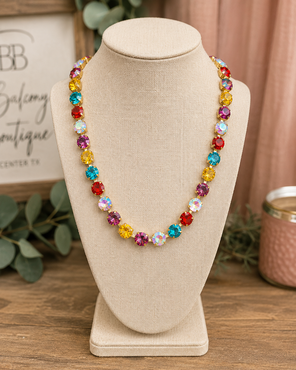 Multi Rhinestone Necklaces