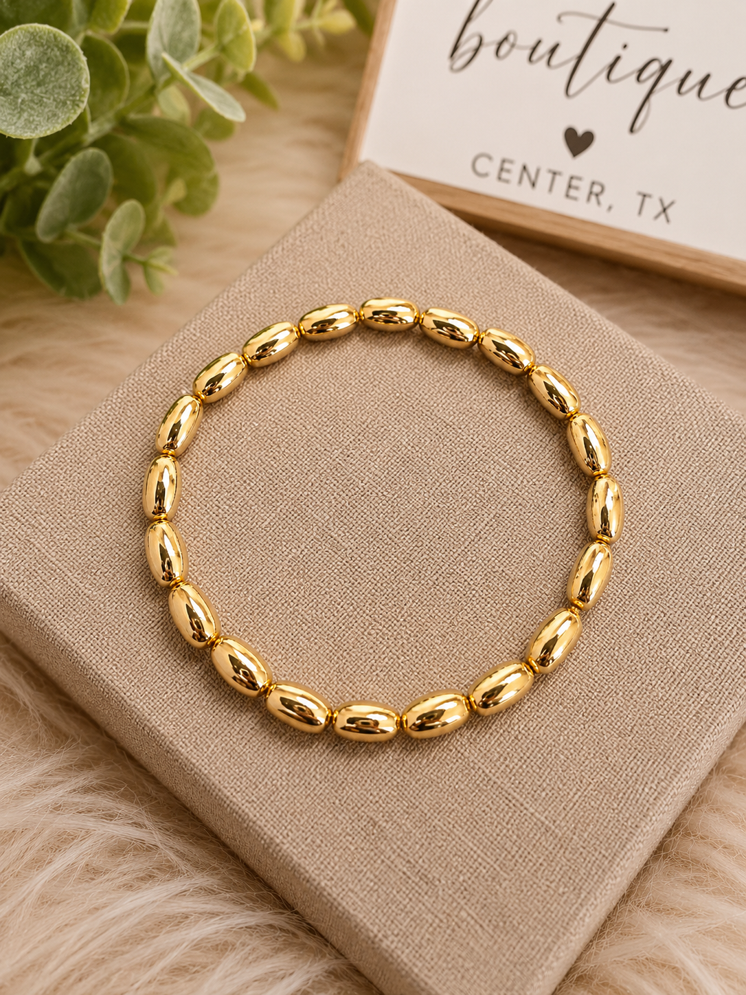 Bex Oval Beaded Bracelet