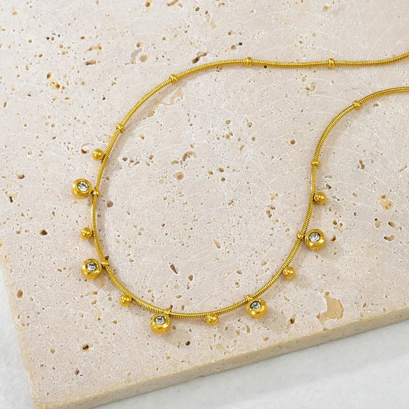Laila Rhinestone Beaded Necklace
