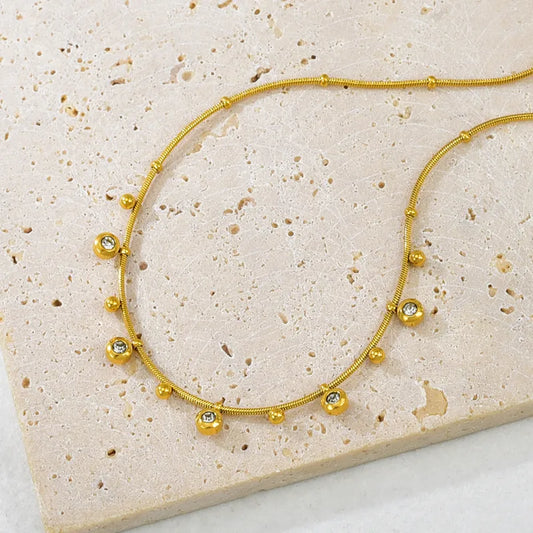 Laila Rhinestone Beaded Necklace