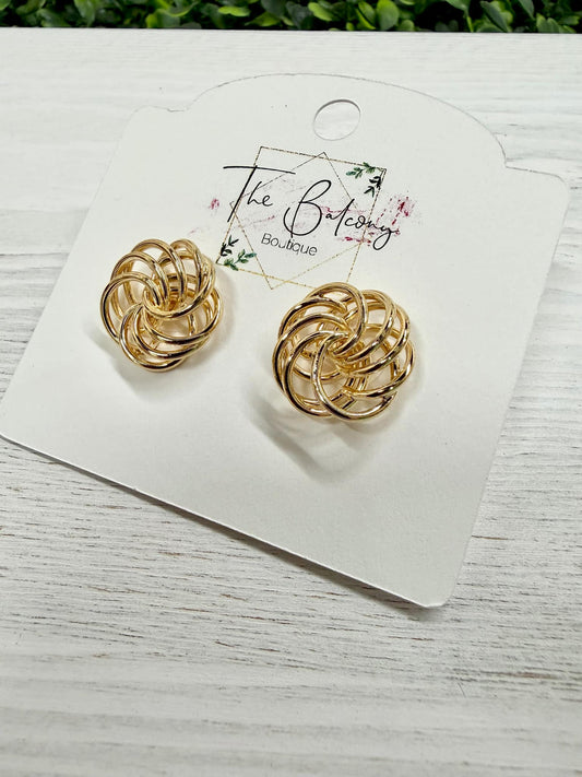 Spiraled Stud Earrings