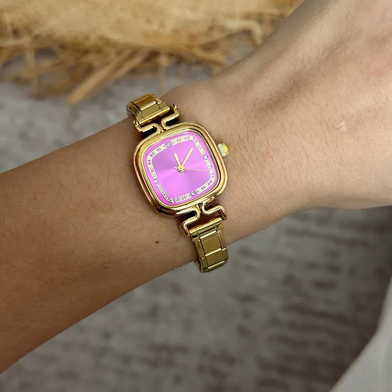 Timeless Elegance Quartz Square Dial Watch