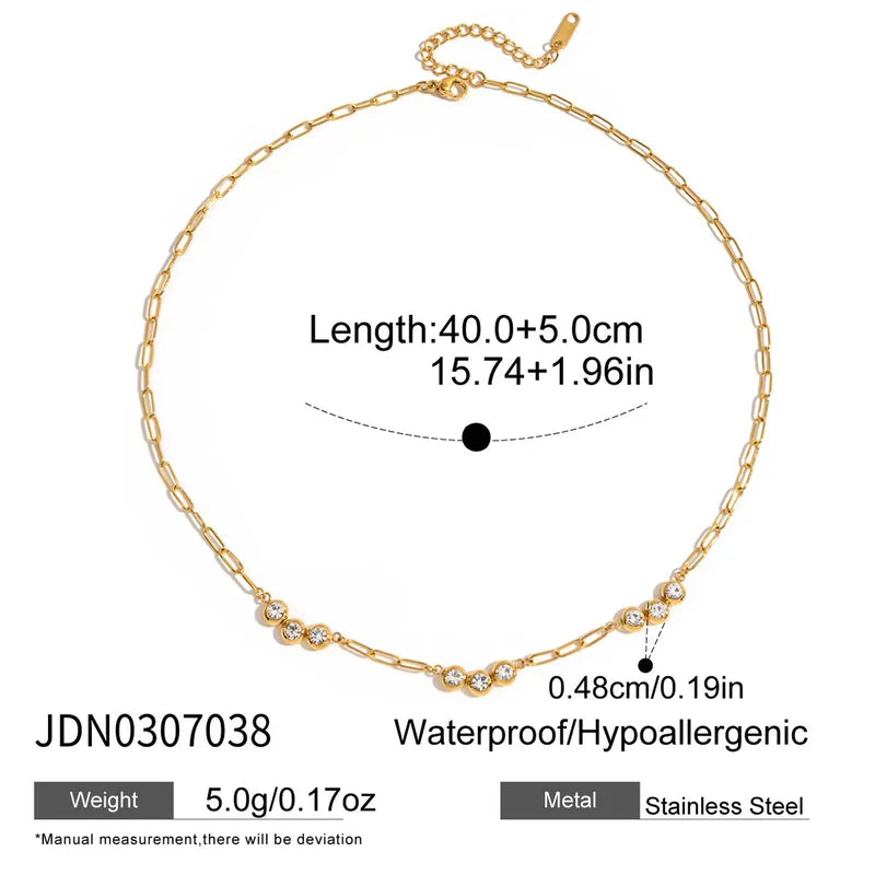 Triple the Sparkle Necklace