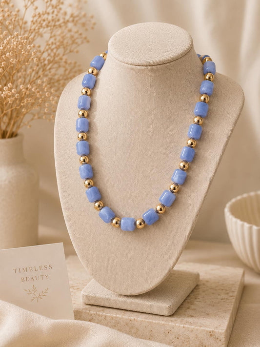 Elevated Squared Beaded Necklace