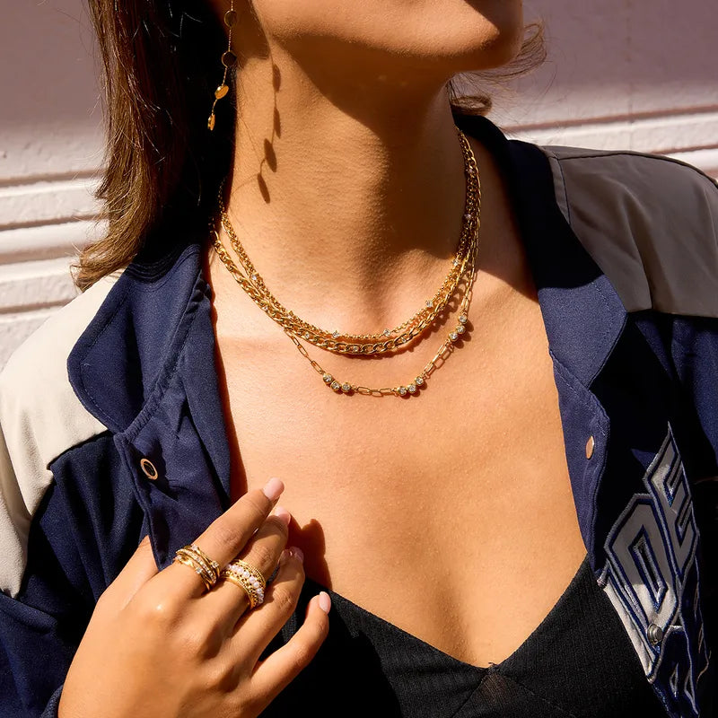 Triple the Sparkle Necklace