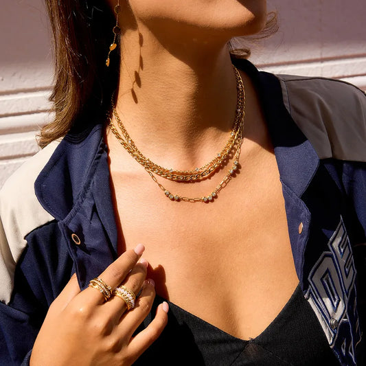 Triple the Sparkle Necklace