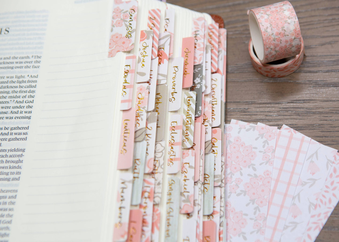 Chosen & Cherished - Pretty Peach Bible Book Tabs