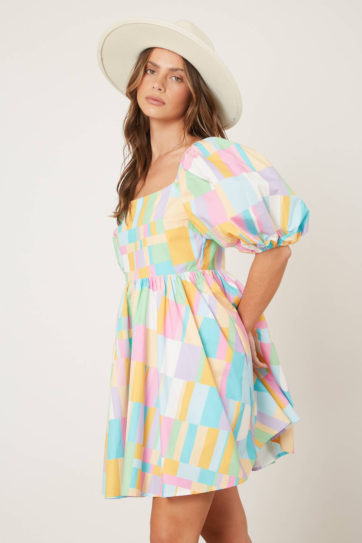 Wishful Dreamer Puff Sleeve Dress