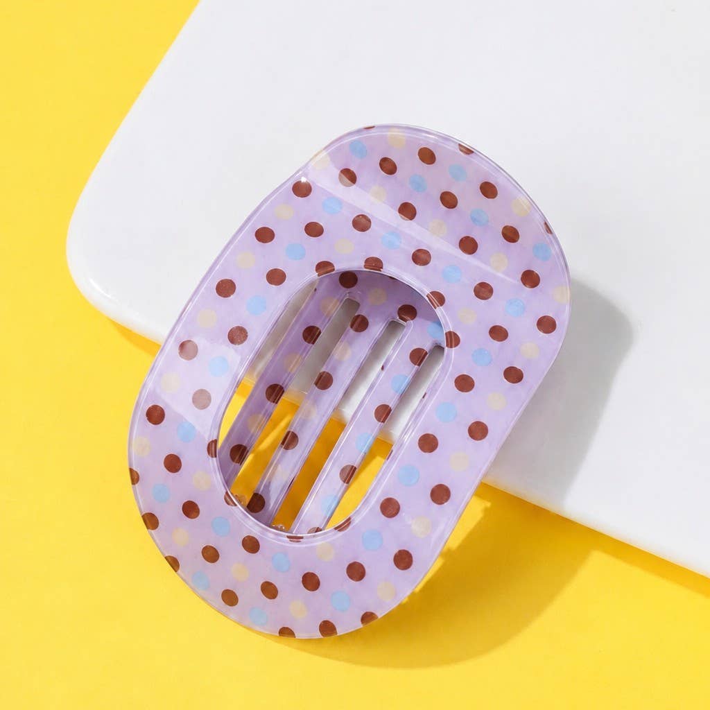 JOSSLYN by wall to wall - Jumbo Lay Flat Oval Hair Claw Clips Secure Styling | 40H1137