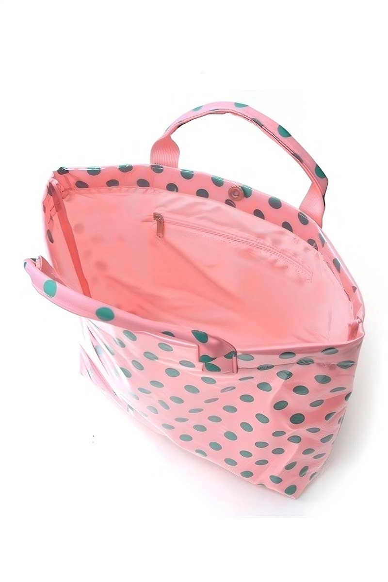 42POPS -  Polka Dot PVC Tote Bag