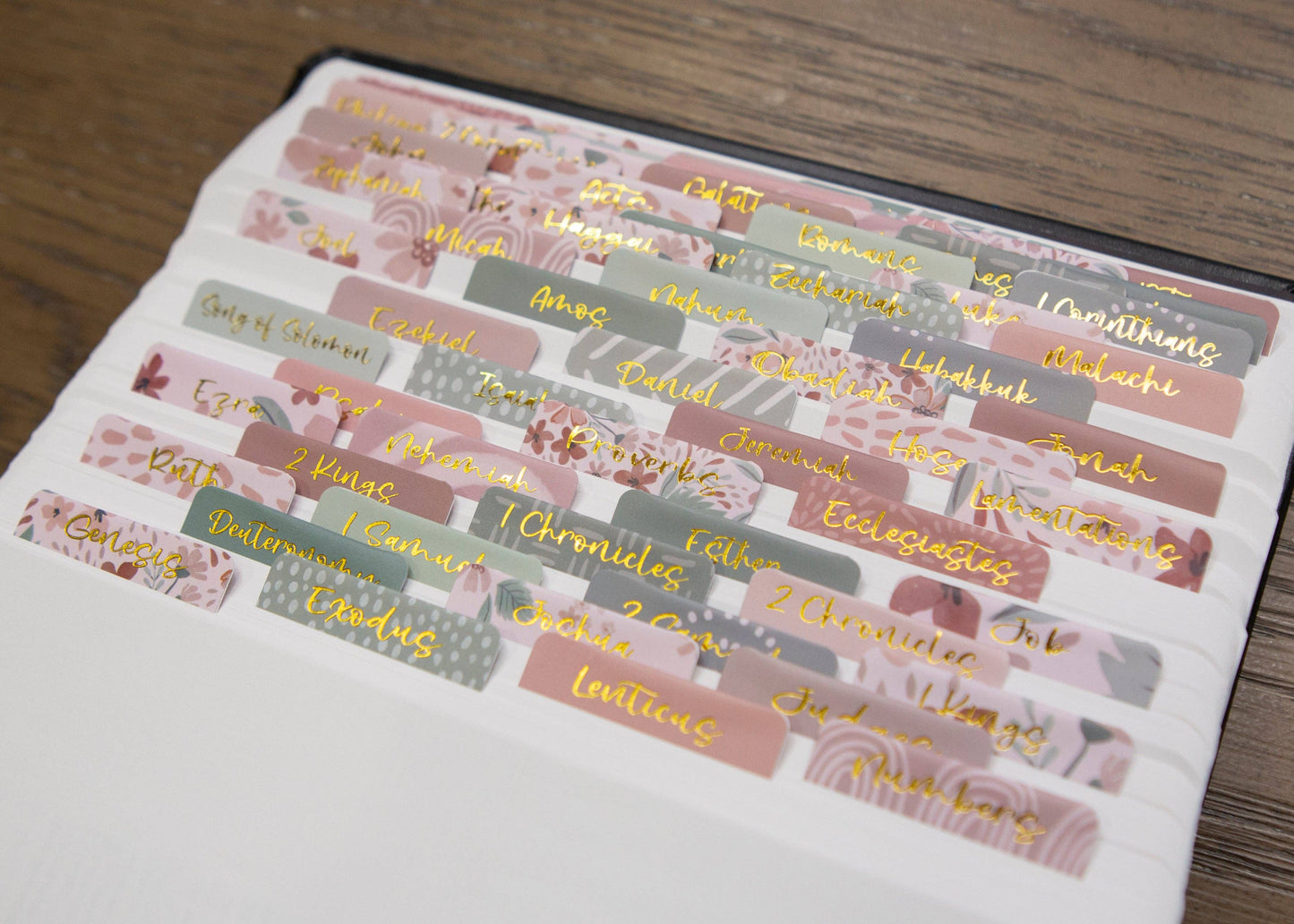 Chosen & Cherished - Bible Book Tabs | Pretty Bible Tabs