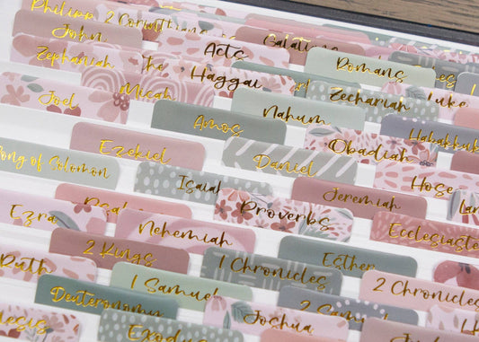 Chosen & Cherished - Bible Book Tabs | Pretty Bible Tabs