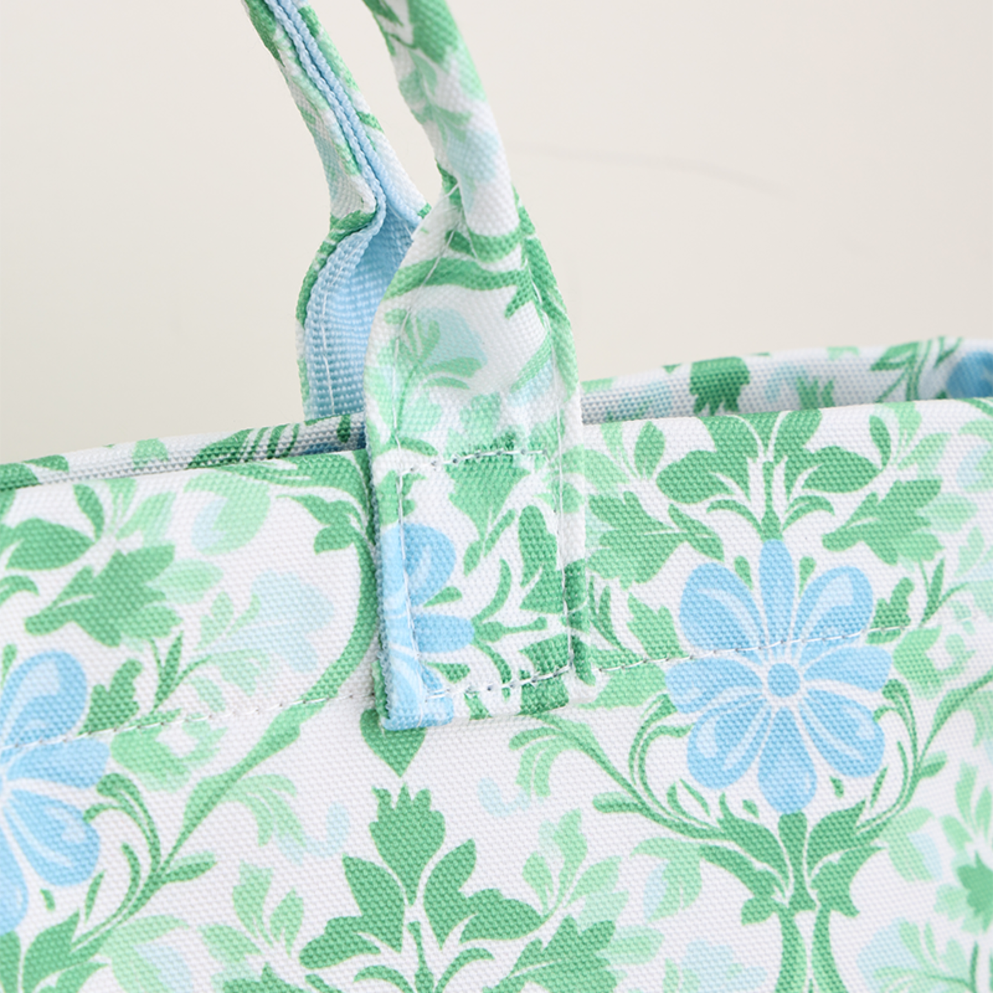 Southern My Sass - Canvas Floral Tote Bag Beach Tote Everyday Tote
