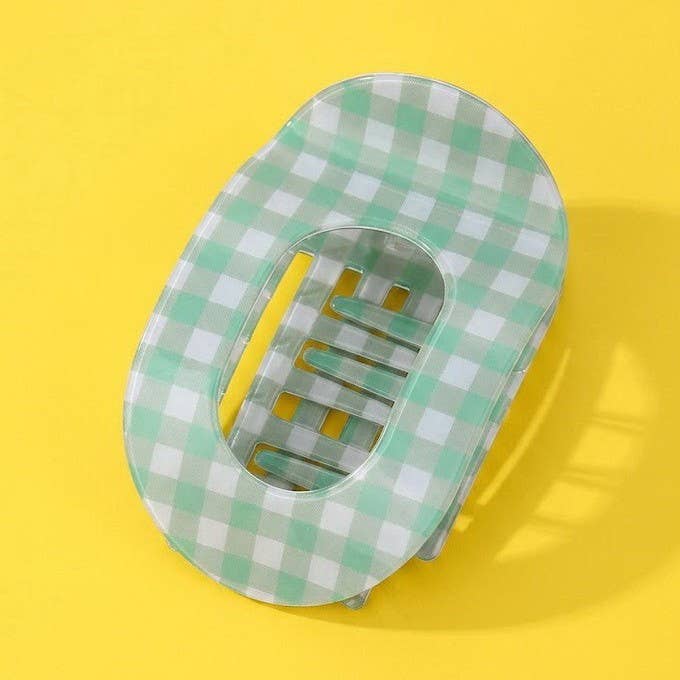 JOSSLYN by wall to wall - Jumbo Lay Flat Oval Hair Claw Clips Secure Styling | 40H1126