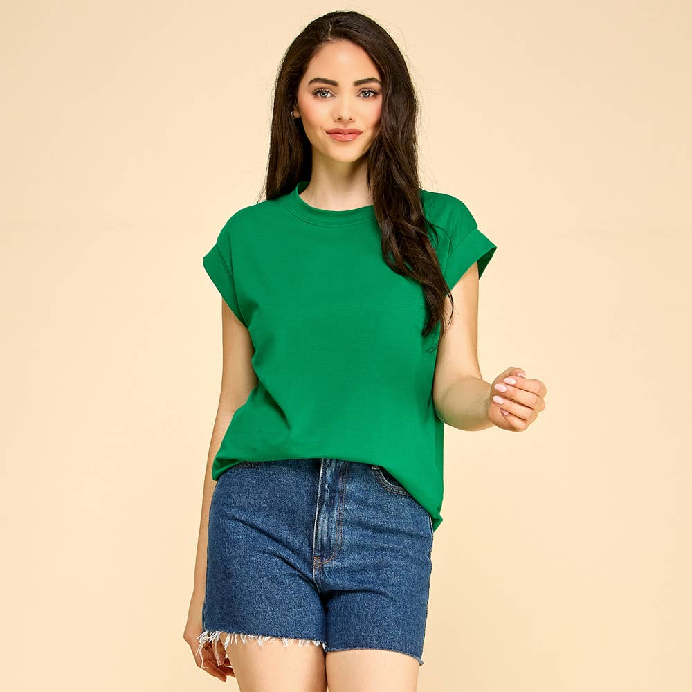 Les Amis - Short Sleeve Solid Top