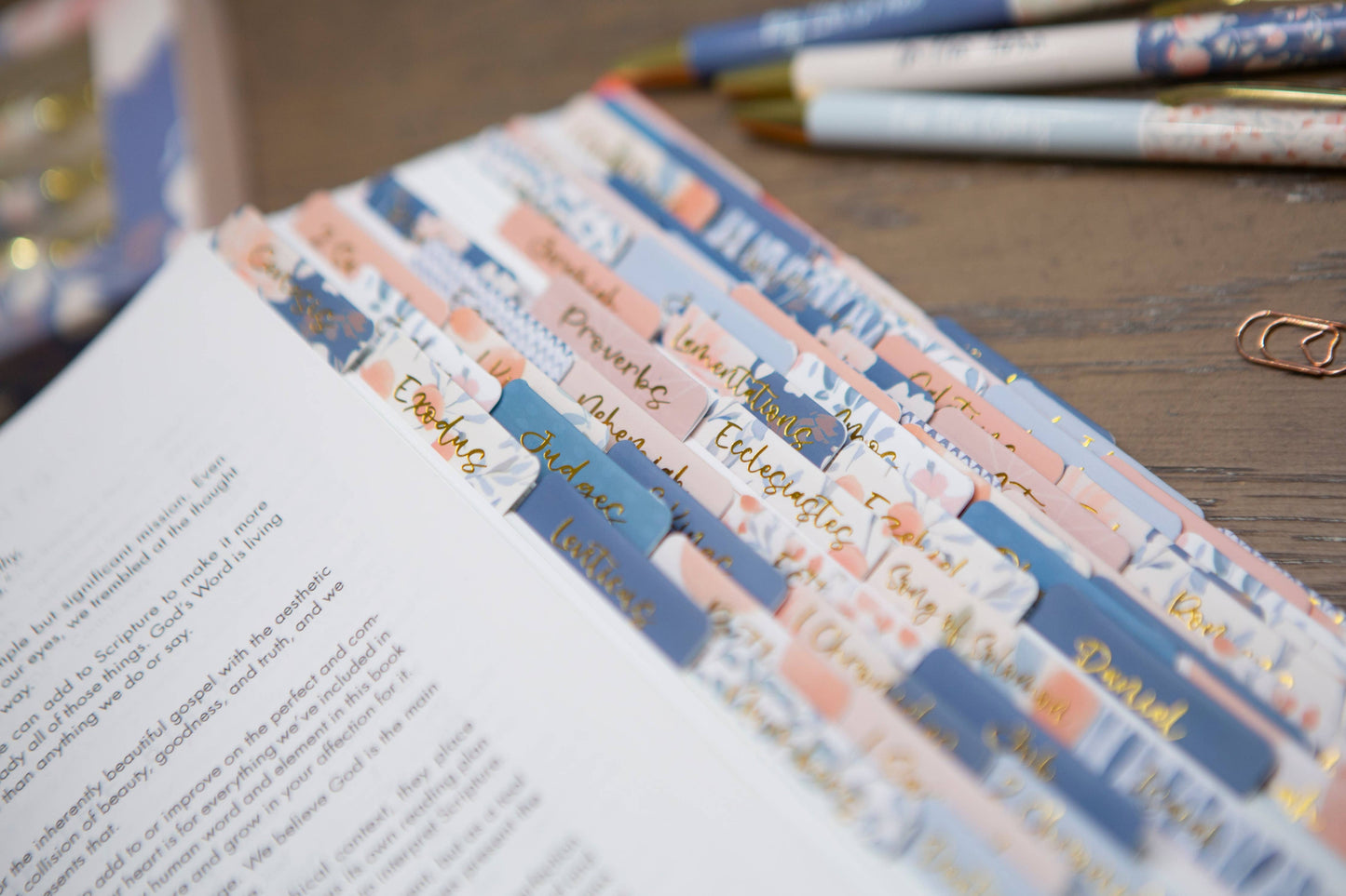 Chosen & Cherished - Tabs For Your Bible | Pretty Bible Book Tabs