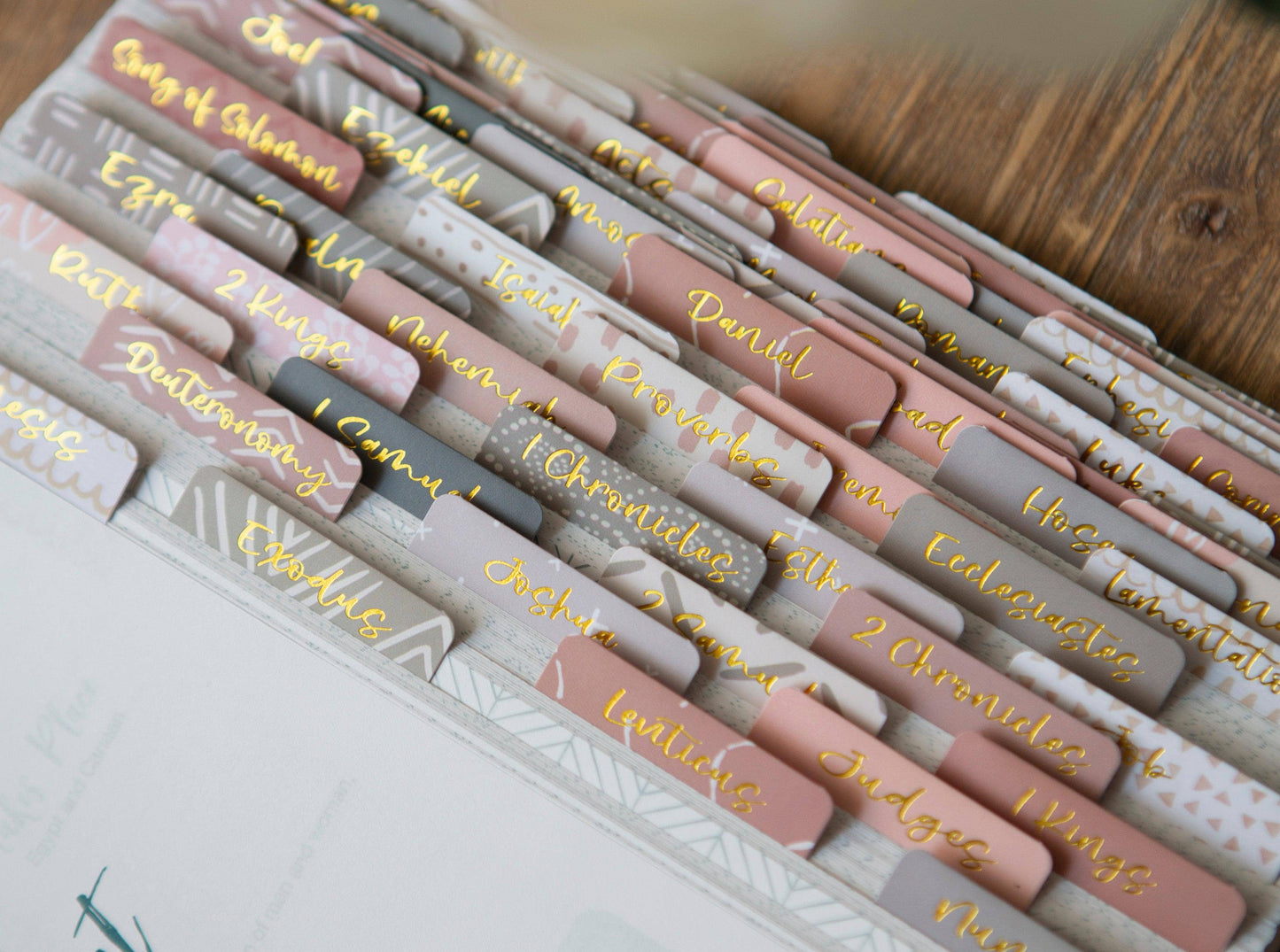 Chosen & Cherished - Bible Tabs | Neutral Bible Index Tabs