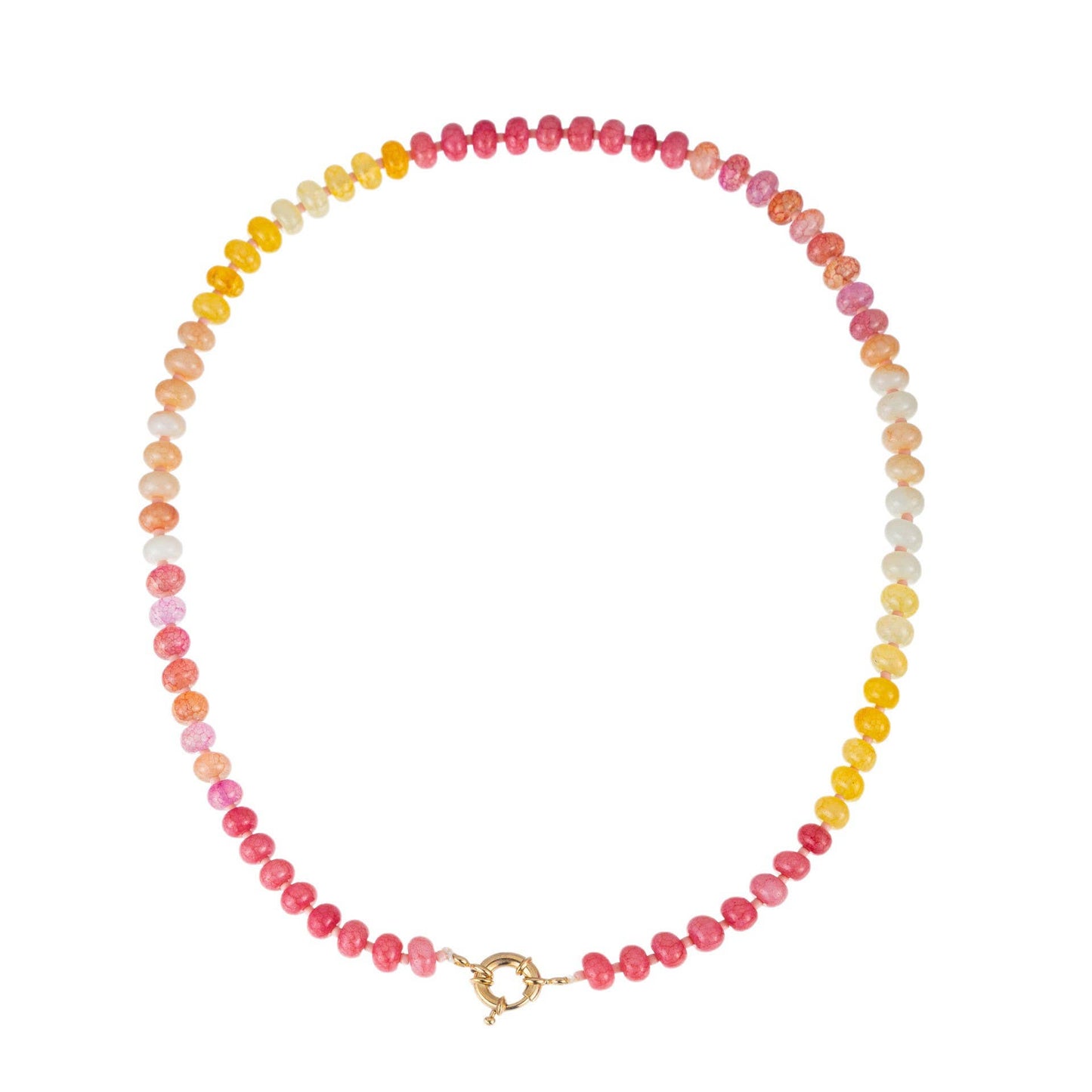 JOSSLYN by wall to wall - Natural Stone Semi-Precious Glass Mixed Necklace | 40NK9659