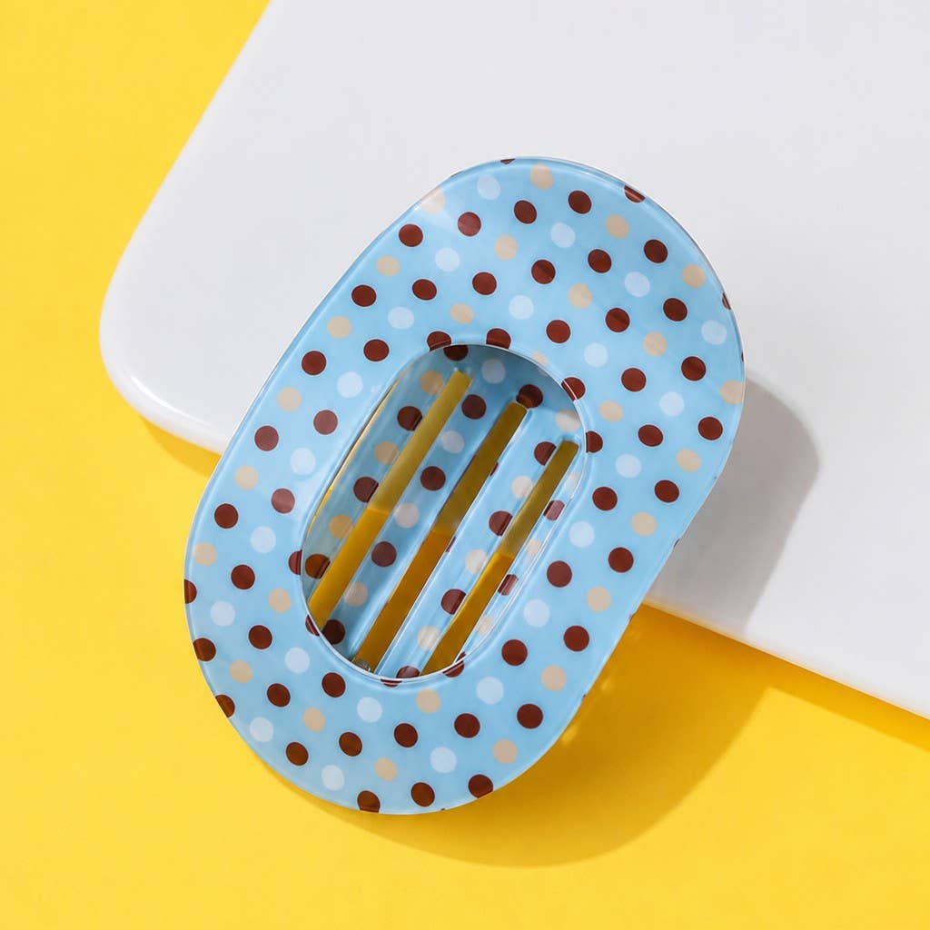 JOSSLYN by wall to wall - Jumbo Lay Flat Oval Hair Claw Clips Secure Styling | 40H1137