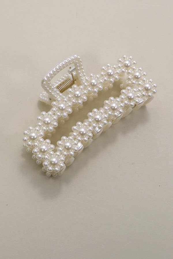 JOSSLYN by wall to wall - PEARL HAIR CLAW CLIPS | 40H736