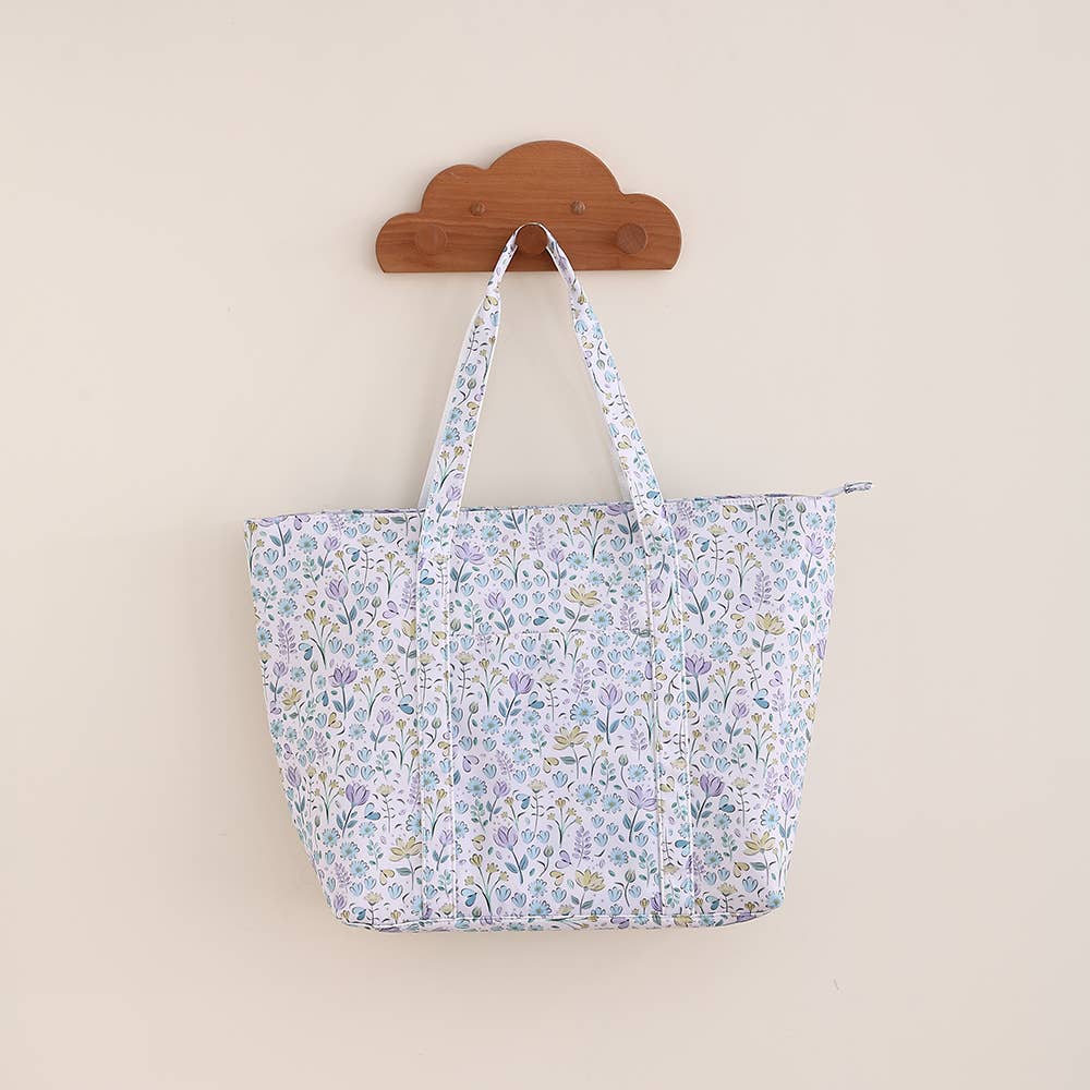 Southern My Sass - Floral Tote Bag Diaper Bag Carry All Tote