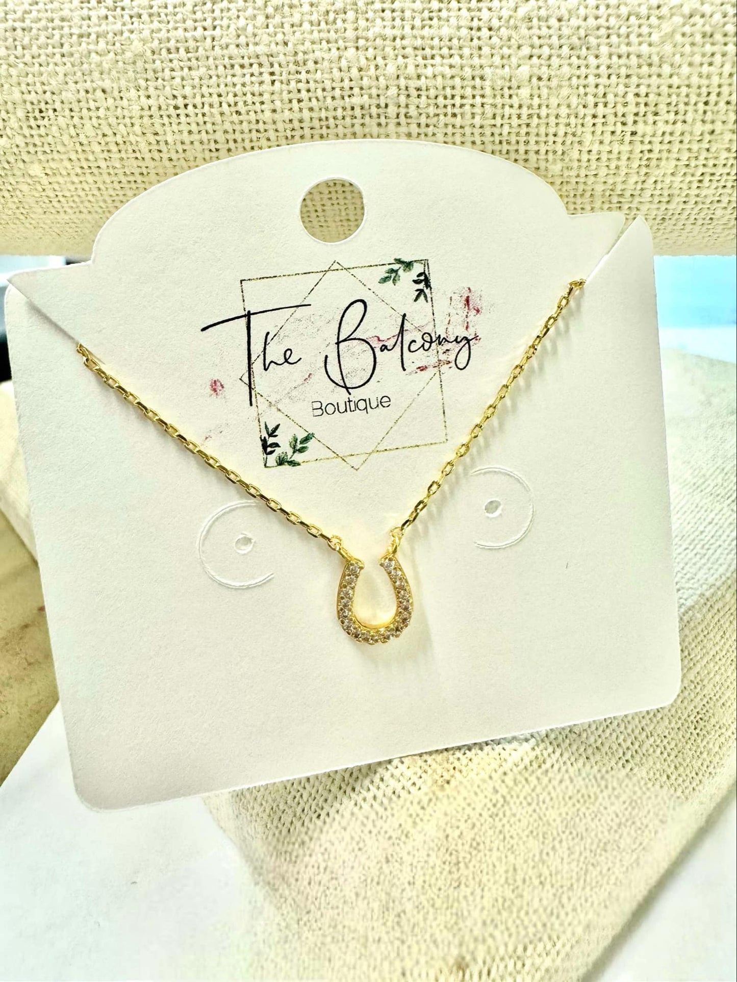 Horseshoe Diamond Necklace