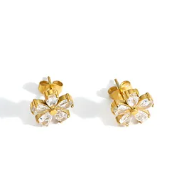 Girls Best Friend Flower Earrings