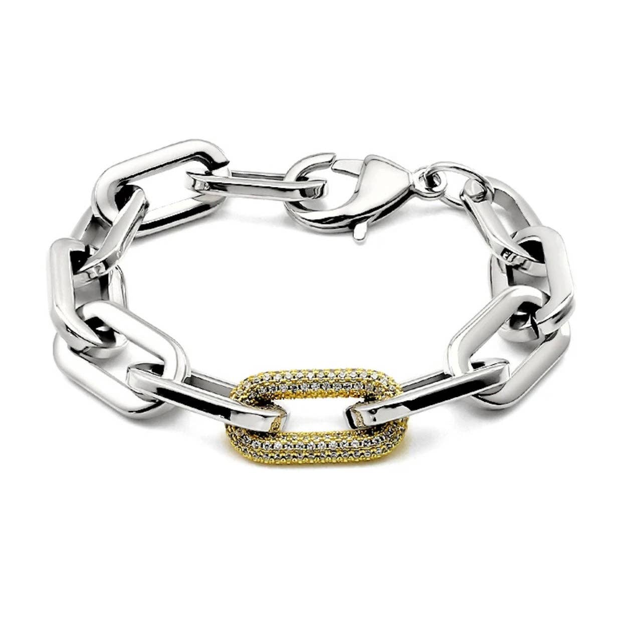 Sahira Jewelry Design - Jenna Pave Bracelet - Silver