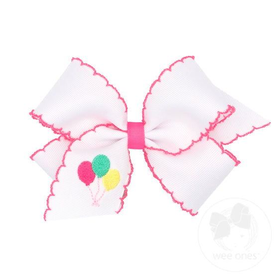 Wee Ones Med. Moonstitch Bow W/ Balloon