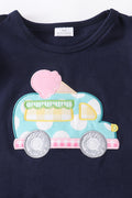 Ice cream truck applique girl set