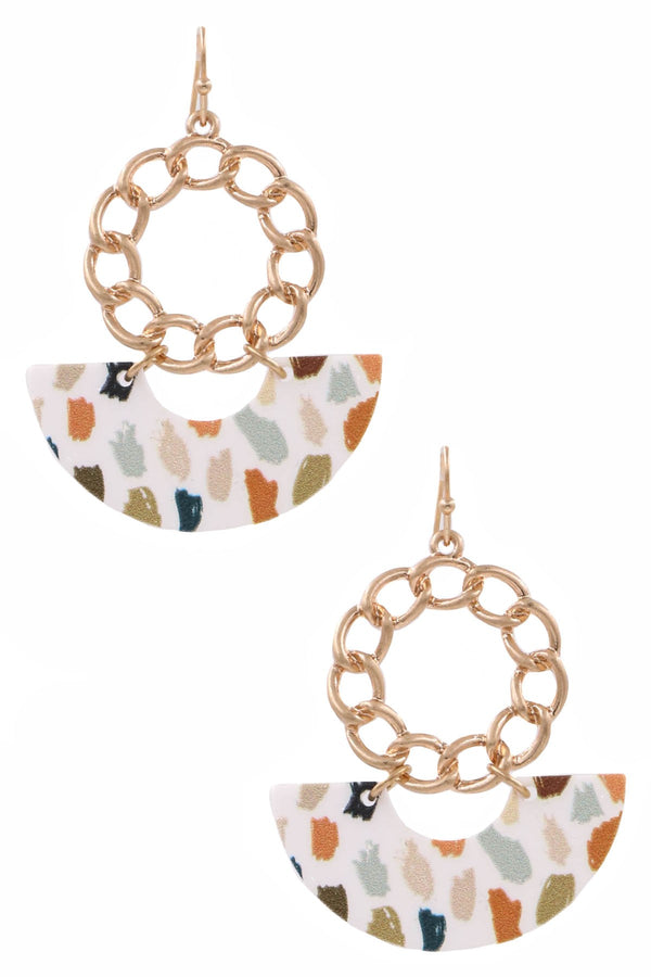 Acryliv Paint Swatch Earrings