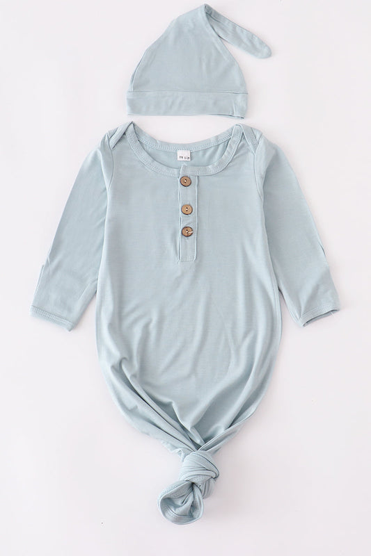 Boys Bamboo Baby Gown